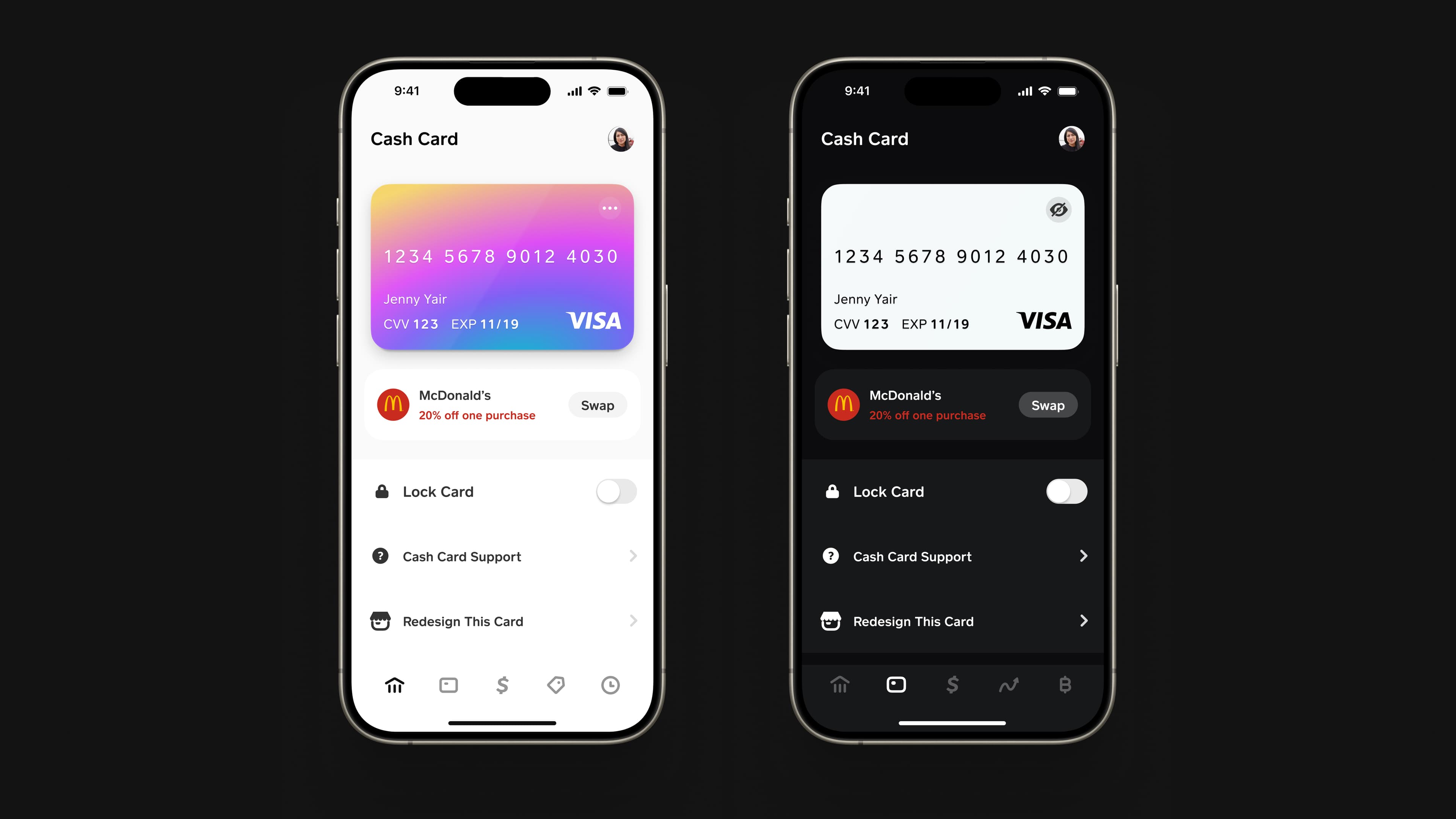 Cash App – Card Tab